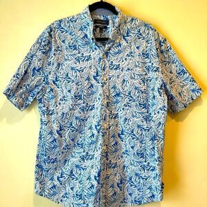 Crown & Ivy Short Sleeve Hawaiian Shirt Men's Size L